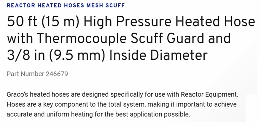 GRACO HOSE HOSE